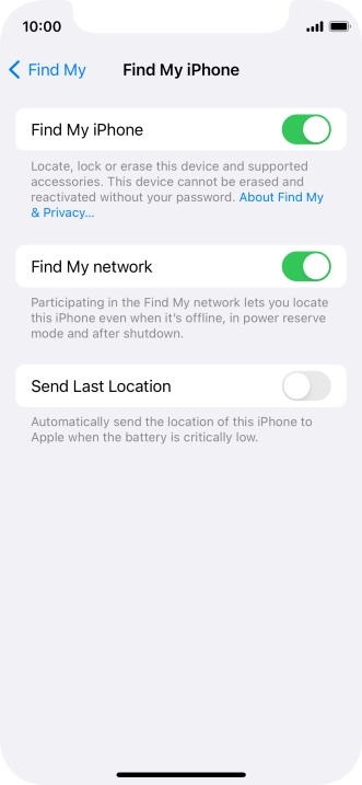 Press the indicator next to Press the indicator next to