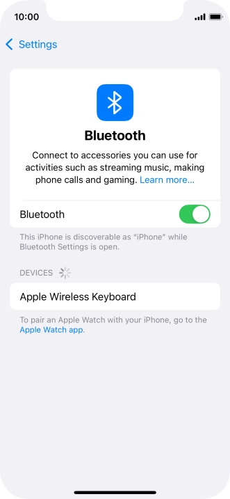 Press the required Bluetooth device and follow the instructions on the screen to pair the device with your phone. Press the required Bluetooth device and follow the instructions on the screen to pair the device with your phone.