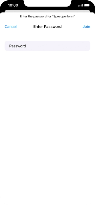 Key in the password for the Wi-Fi network and press Join. Key in the password for the Wi-Fi network and press Join.