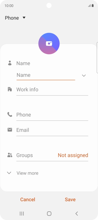 Press the address book drop down list. Press the address book drop down list.