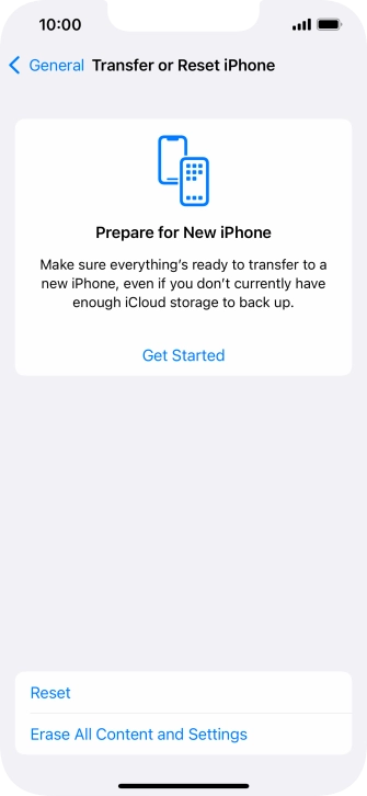 Press Reset. Press Reset.