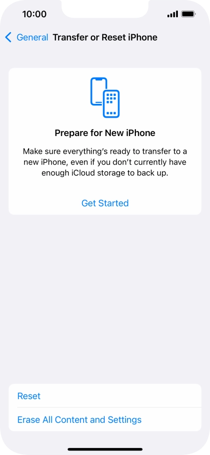 Press Reset. Press Reset.