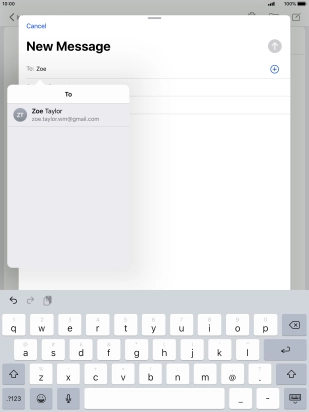Press the required contact. Press the required contact.