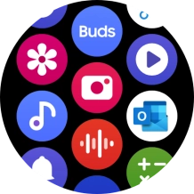 Press the music player icon. Press the music player icon.