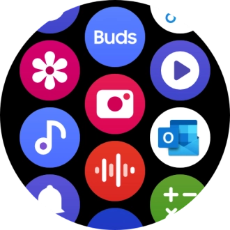 Press the music player icon. Press the music player icon.
