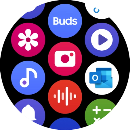 Press the music player icon. Press the music player icon.