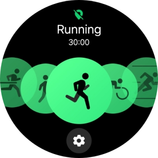 Press the settings icon. Press the settings icon.