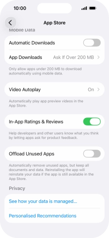 Press the indicator next to Press the indicator next to