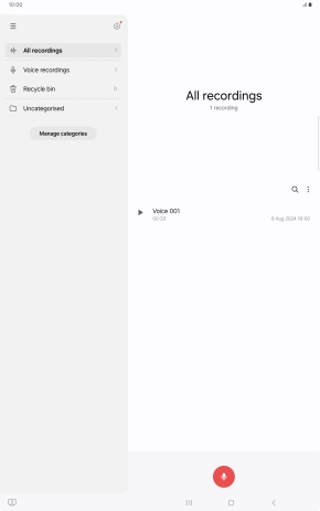 Create a new recording or open a previously saved recording. Create a new recording or open a previously saved recording.