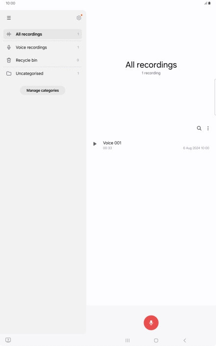 Create a new recording or open a previously saved recording. Create a new recording or open a previously saved recording.