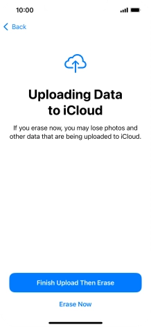 Press Erase Now. Press Erase Now.