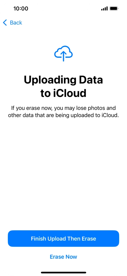 Press Erase Now. Press Erase Now.