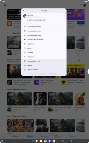 Press Settings. Press Settings.
