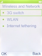 Select WLAN. Select WLAN.