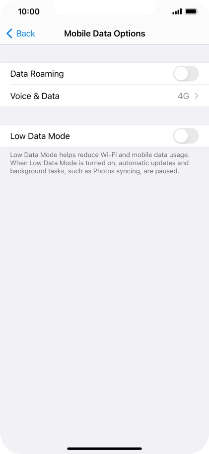 Press Voice & Data. Press Voice & Data.