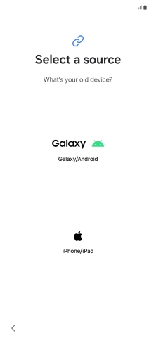 Press the required setting and follow the instructions on the screen to transfer the content from another phone. Press the required setting and follow the instructions on the screen to transfer the content from another phone.