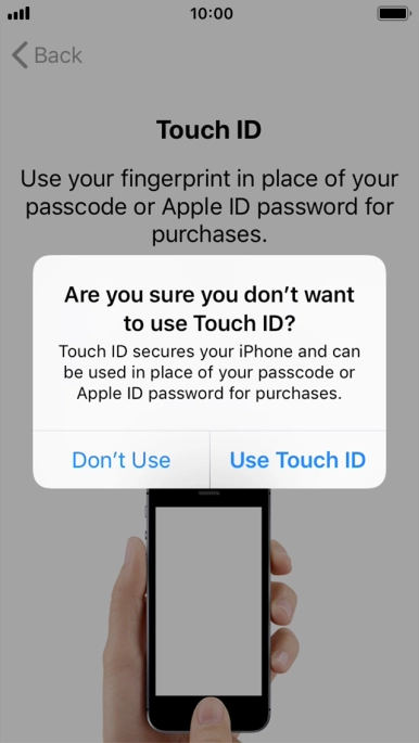 If you turn off the function, press Don't Use. If you turn off the function, press Don't Use.