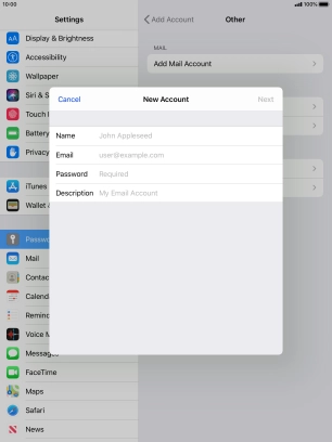 Press Name and key in the required sender name. Press Name and key in the required sender name.