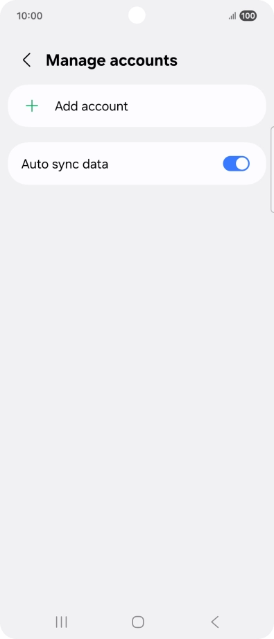 Press Add account. Press Add account.