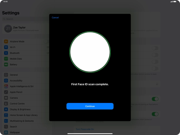 Press Continue. Press Continue.