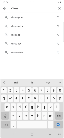 Key in the name or subject of the required app and press the search icon. Key in the name or subject of the required app and press the search icon.