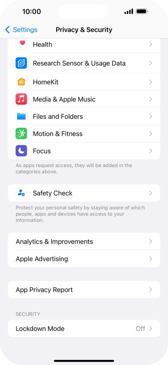 Press App Privacy Report. Press App Privacy Report.