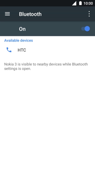 Press the required Bluetooth device and follow the instructions on the screen to pair the device with your phone. Press the required Bluetooth device and follow the instructions on the screen to pair the device with your phone.