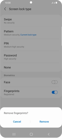 Press Remove. Press Remove.