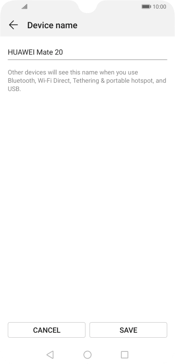 Key in the required Wi-Fi hotspot name and press SAVE. Key in the required Wi-Fi hotspot name and press SAVE.