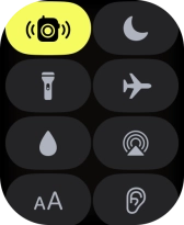 Press the flight mode icon to turn the function on or off. Press the flight mode icon to turn the function on or off.