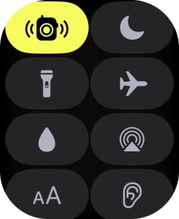 Press the flight mode icon to turn the function on or off. Press the flight mode icon to turn the function on or off.