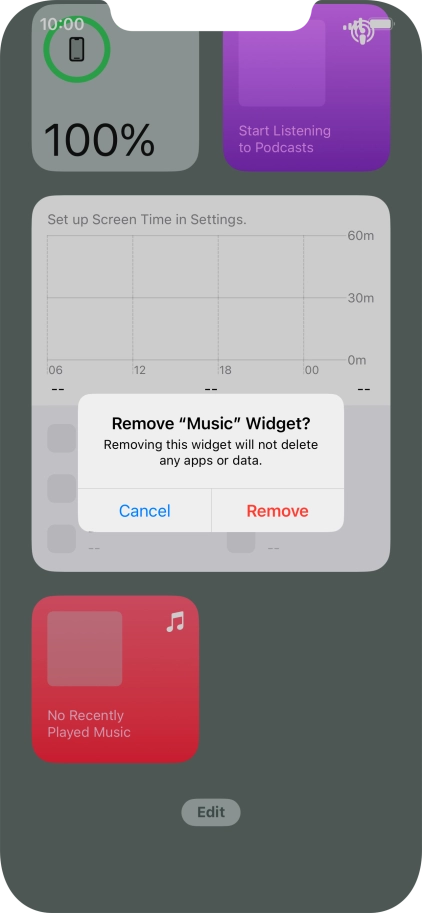 Press Remove. Press Remove.