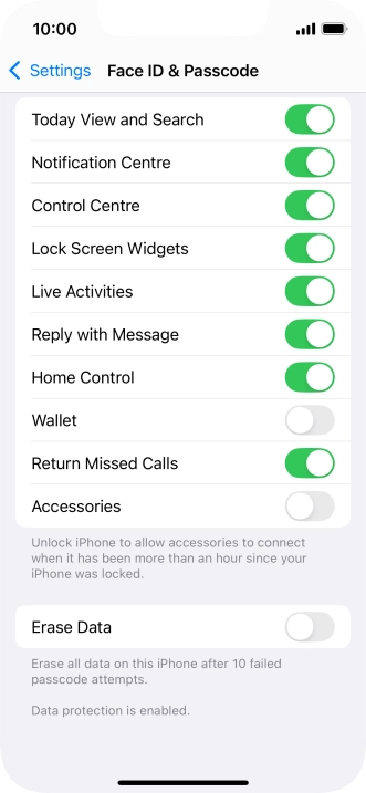 Press the indicator next to Press the indicator next to