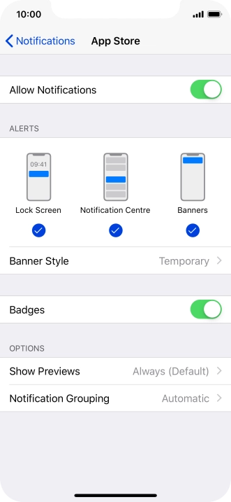 Press the indicator next to Press the indicator next to