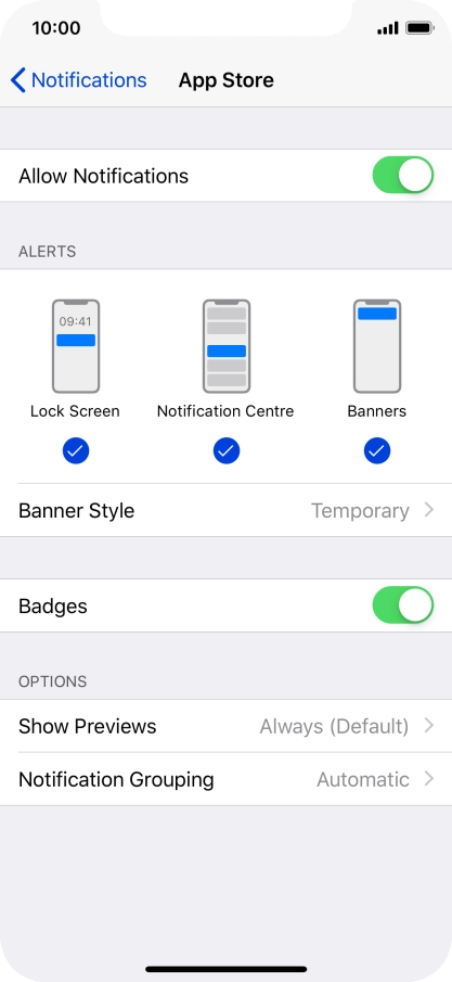 Press the indicator next to Press the indicator next to