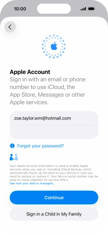 Press Continue. Press Continue.