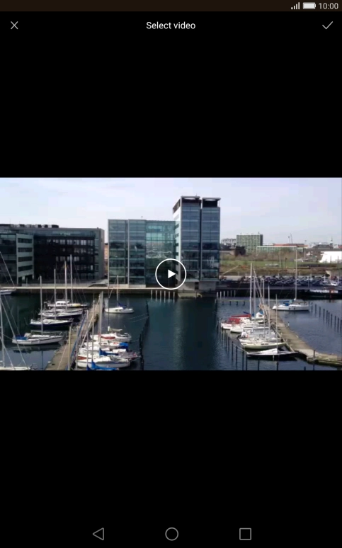 Press the confirm icon. Press the confirm icon.