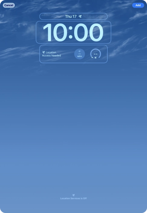 To customise the way the lock screen date is displayed, press the date widget and follow the instructions on the screen to select the required widget display mode. To customise the way the lock screen date is displayed, press the date widget and follow the instructions on the screen to select the required widget display mode.