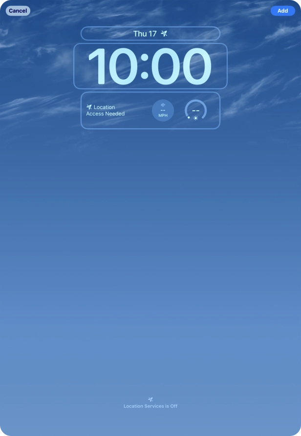 To customise the way the lock screen date is displayed, press the date widget and follow the instructions on the screen to select the required widget display mode. To customise the way the lock screen date is displayed, press the date widget and follow the instructions on the screen to select the required widget display mode.
