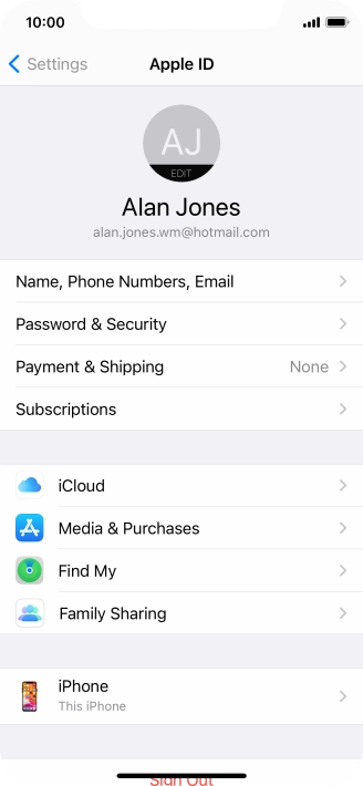 Press iCloud. Press iCloud.