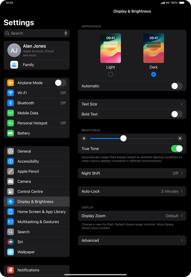 Press the indicator next to Press the indicator next to