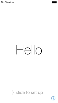 Slide your finger right on the screen. Slide your finger right on the screen.