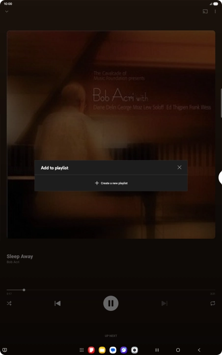 Press Create a new playlist. Press Create a new playlist.