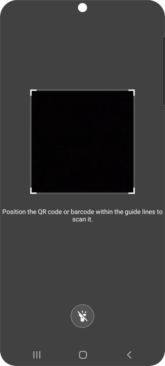 Place the QR code you've received inside the phone camera frame to scan the code. Place the QR code you've received inside the phone camera frame to scan the code.