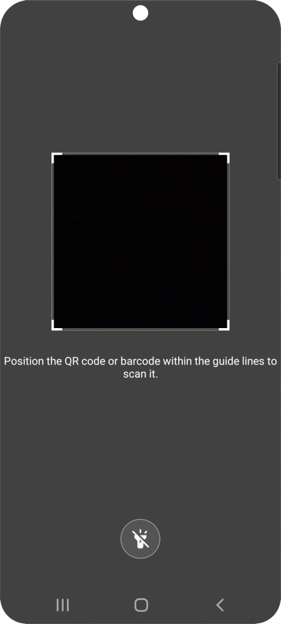 Place the QR code you've received inside the phone camera frame to scan the code. Place the QR code you've received inside the phone camera frame to scan the code.