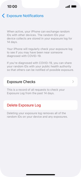 Press Delete Exposure Log. Press Delete Exposure Log.