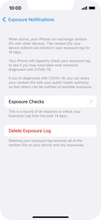 Press Delete Exposure Log. Press Delete Exposure Log.
