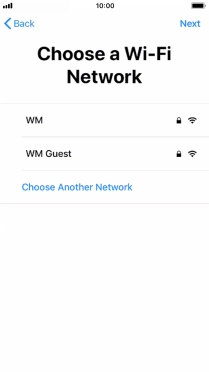 Press the required Wi-Fi network. Press the required Wi-Fi network.