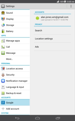 Press the required account. Press the required account.