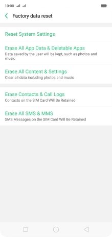 Press Erase All Content & Settings. Press Erase All Content & Settings.